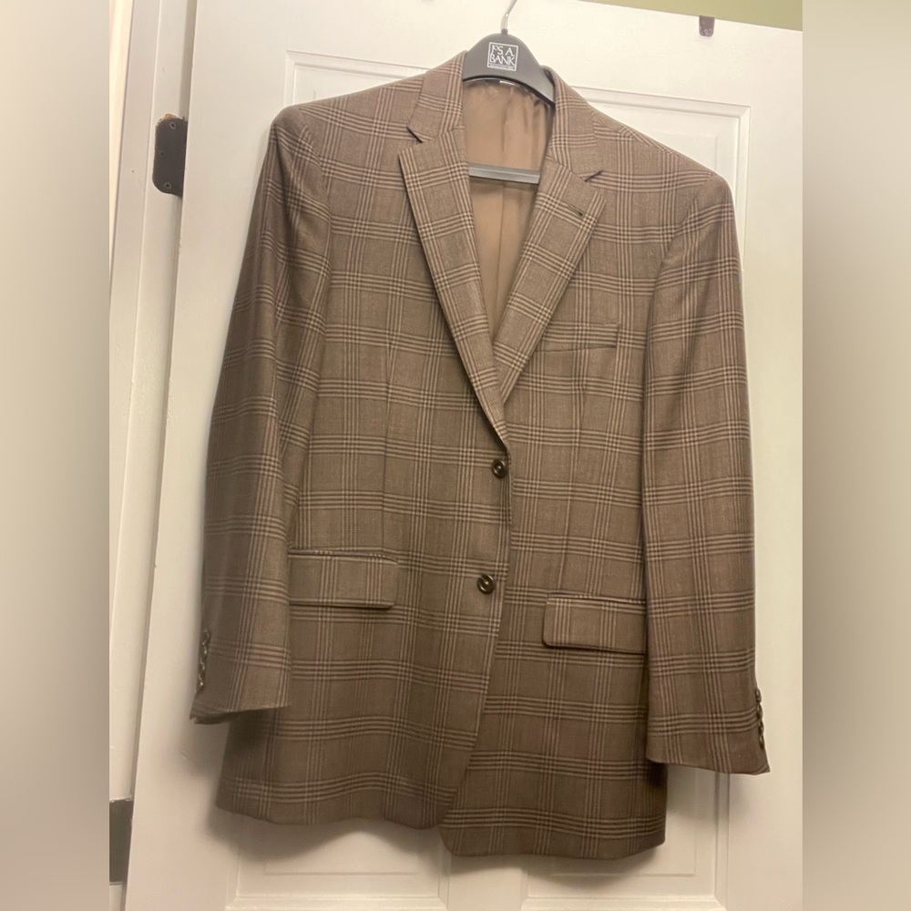 JoS. A. Bank sports coat. Excellent condition, only worn once. Size 42R